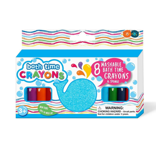 Set de 8 Crayones de Baño con Esponja / Borrador