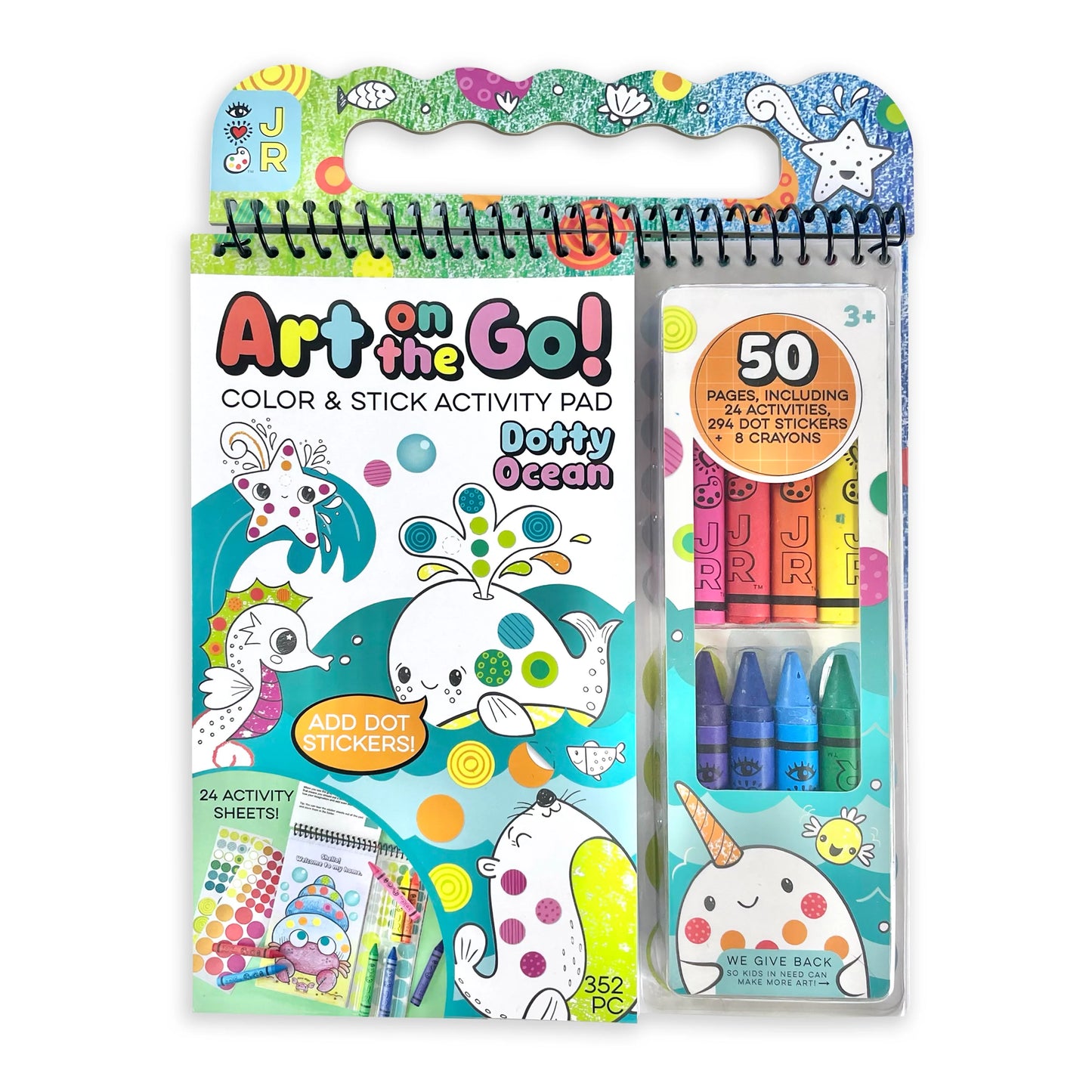 iHeartArt Jr Art on the Go! Going Dotty Ocean - Set de Pintar on the Go Oceano