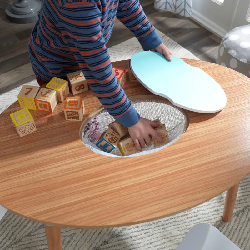 Juego de mesa y dos sillas para niños pequeños Mid-Century Kid™