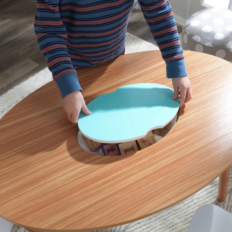 Juego de mesa y dos sillas para niños pequeños Mid-Century Kid™