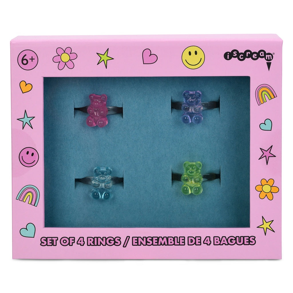 Set de 4 Anillos Gummy Bear