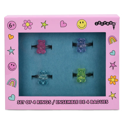 Set de 4 Anillos Gummy Bear