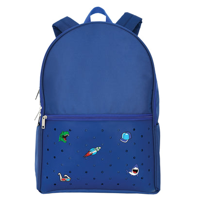 Backpack Azul con Charms