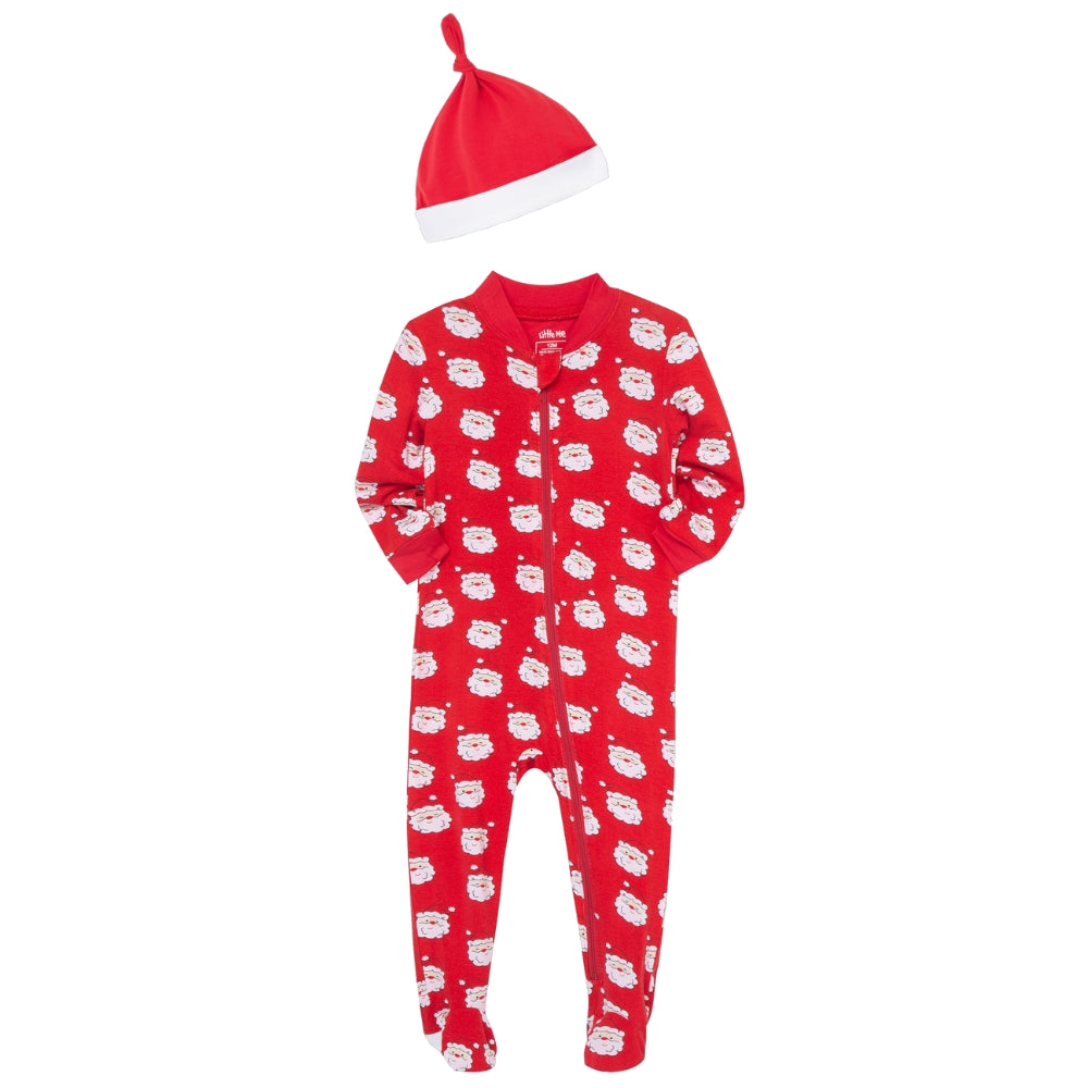 Pijama de Zipper de Santa