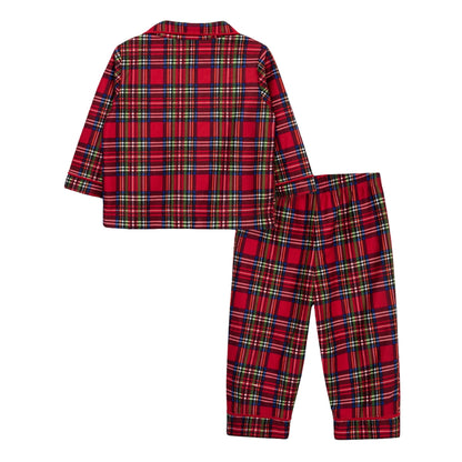 Pijama Navidad de Cuadritos - Camisa de Botones y Pantalon