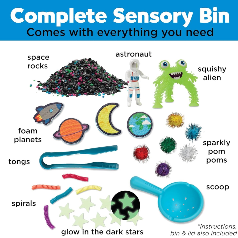 Sensory Bin Outer Space - Bin Sensorial del Espacio