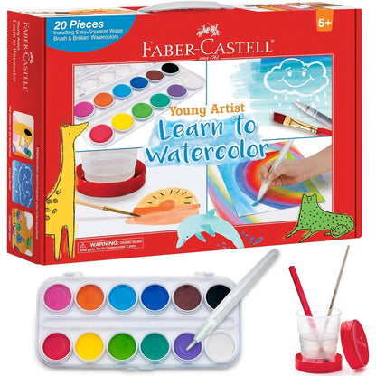 Young Artists Learn to Watercolor - Kit de Pinturas de Agua