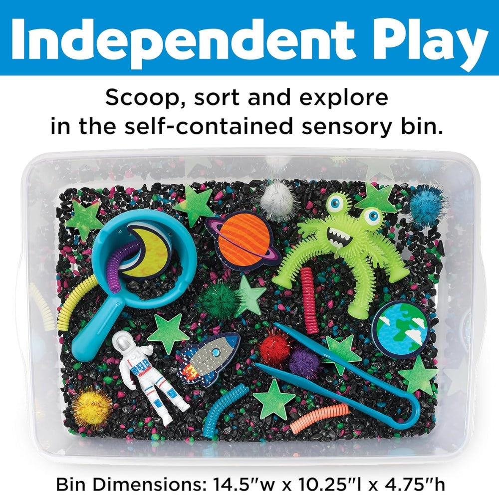 Sensory Bin Outer Space - Bin Sensorial del Espacio