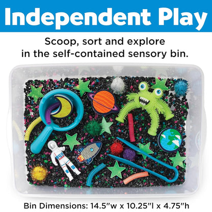 Sensory Bin Outer Space - Bin Sensorial del Espacio