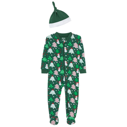 Pijama de Zipper de Snowman