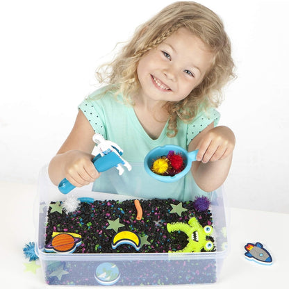 Sensory Bin Outer Space - Bin Sensorial del Espacio