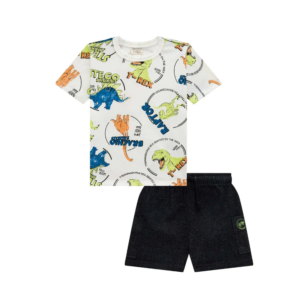 Conjunto Tshirt de Dinosaurio y Short