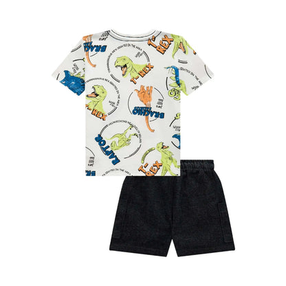 Conjunto Tshirt de Dinosaurio y Short