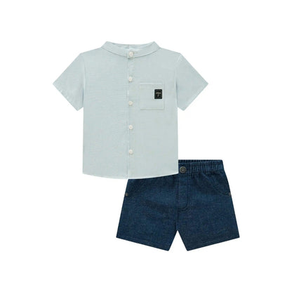 Conjunto de Niño Camisa Manga Corta y Bermuda