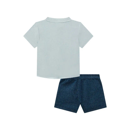 Conjunto de Niño Camisa Manga Corta y Bermuda