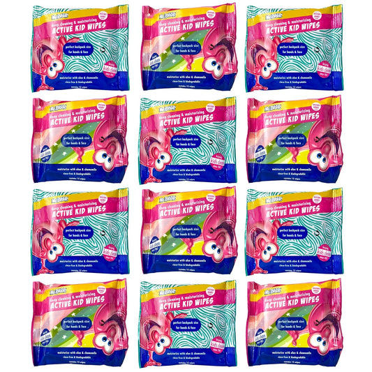 Mr. Bubble Toallitas hidratantes para la cara y las manos para niños - Active Kid Wipes