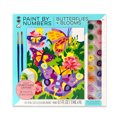 iHeartArt Paint by Numbers Butterflies + Blooms - Pinta por Numeros Mariposas y Flores