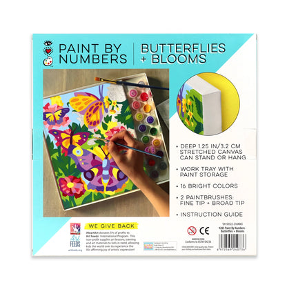 iHeartArt Paint by Numbers Butterflies + Blooms - Pinta por Numeros Mariposas y Flores