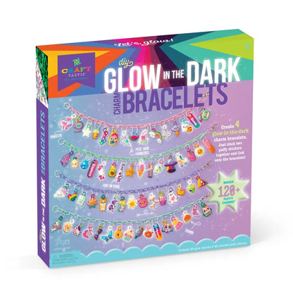 CRAFT-TASTIC® Glow in the Dark Charm Bracelets - Pulceritas que Brillan en la Oscuridad