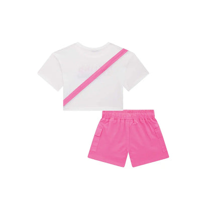 Conjunto de Top de Corazon con Short Fuchsia