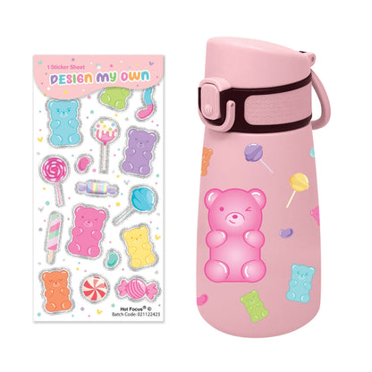 Termo de Acero Inoxidable 12 Oz 350 ML con Stickers - Gummy Bear