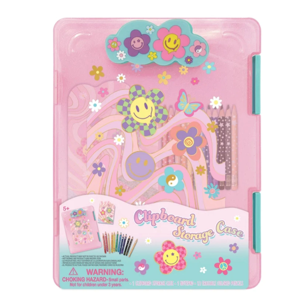 Set de Stationary - Clipboard Storage Case - Flores