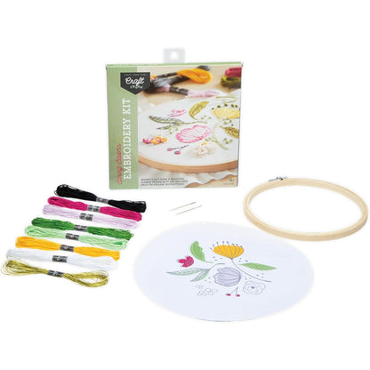 Craft Crush Spring Blooms Embroidery Kit