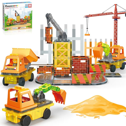 Set de 50 Piezas con Tema de Construccion