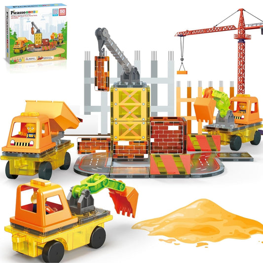 Set de 50 Piezas con Tema de Construccion