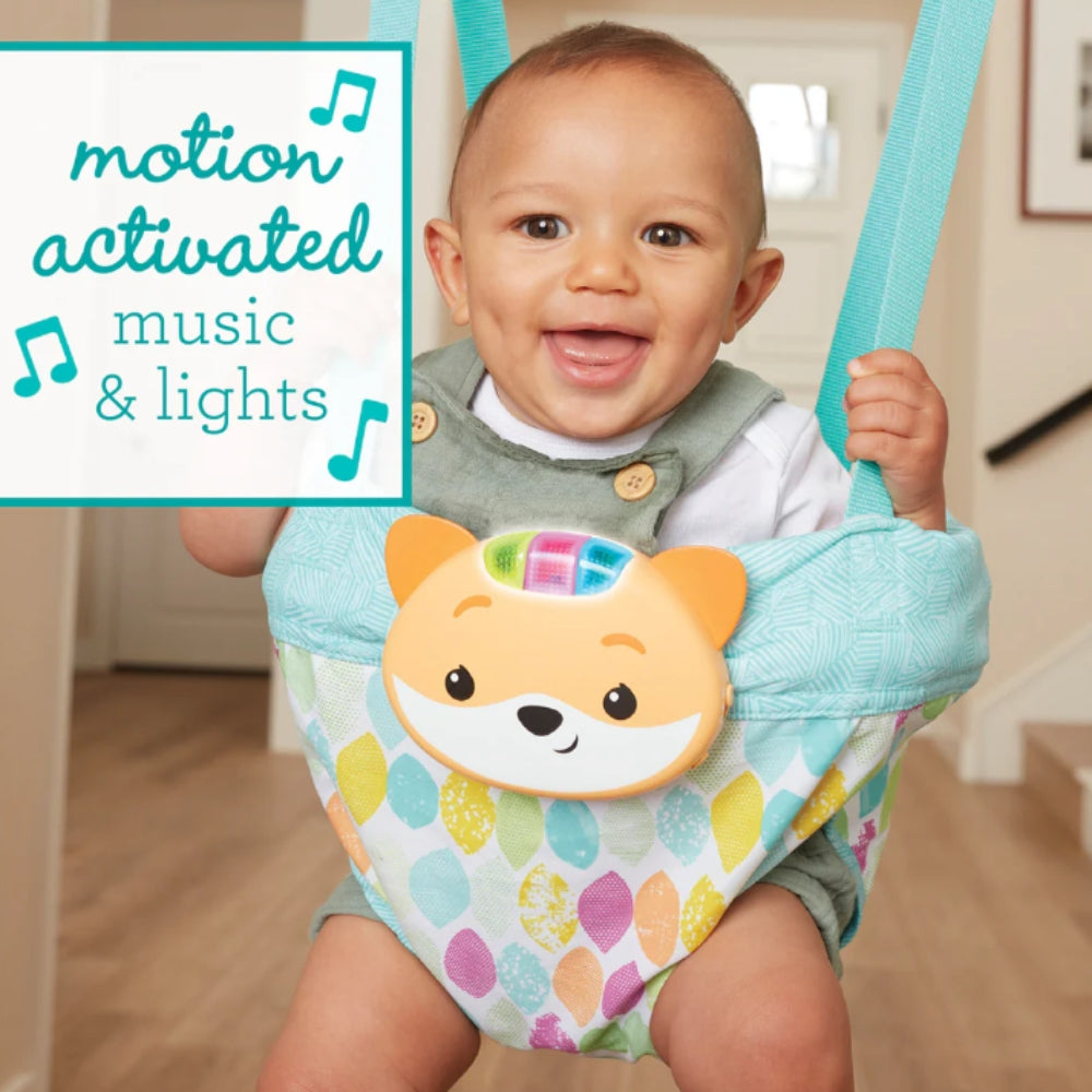 2-in-1 Music & Lights Doorway Jumper - Fox