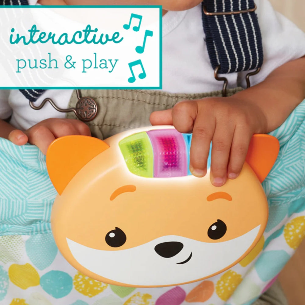 2-in-1 Music & Lights Doorway Jumper - Fox