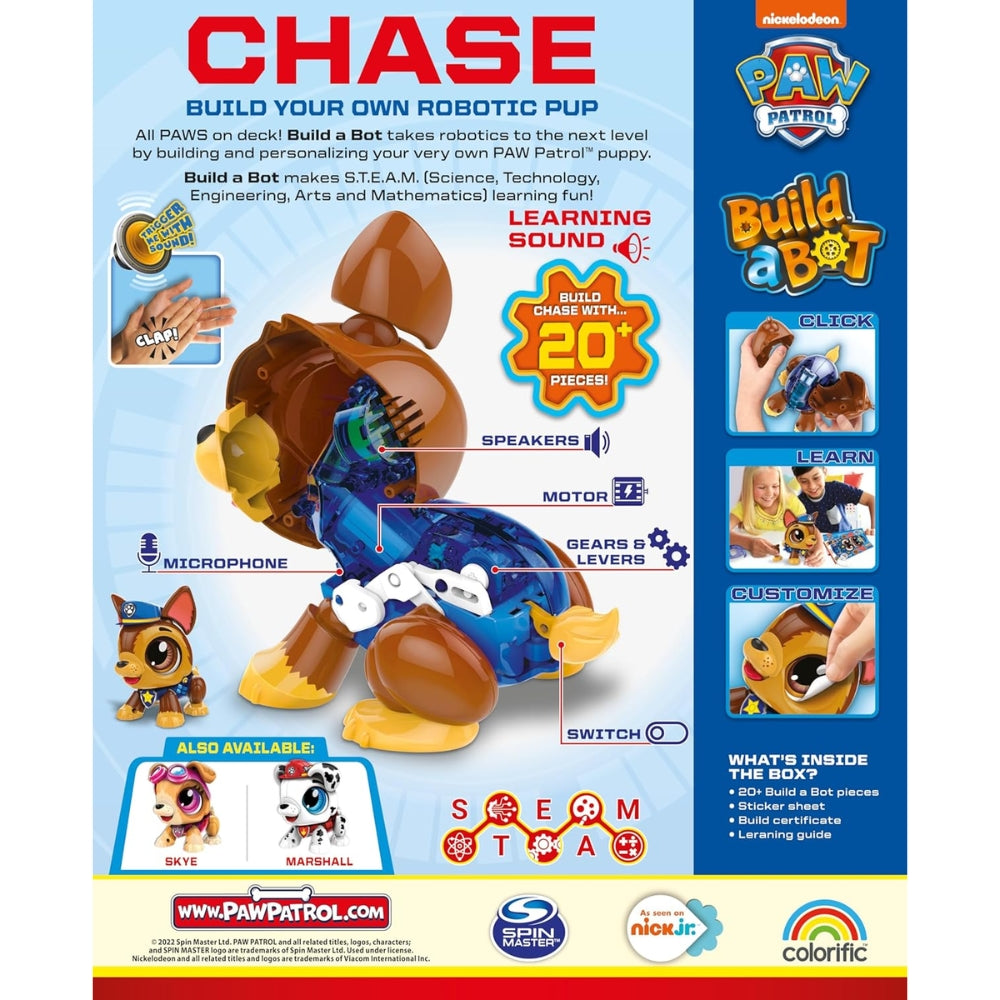 Build a Bot Paw Patrol Chase - Construye tu Propia Mascota - Disp. Aprox. 31 Dic 2024