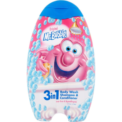 Mr. Bubble Original 3-in-1 Body Wash, Shampoo & Conditioner, 410ml