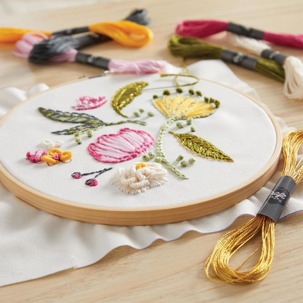 Craft Crush Spring Blooms Embroidery Kit