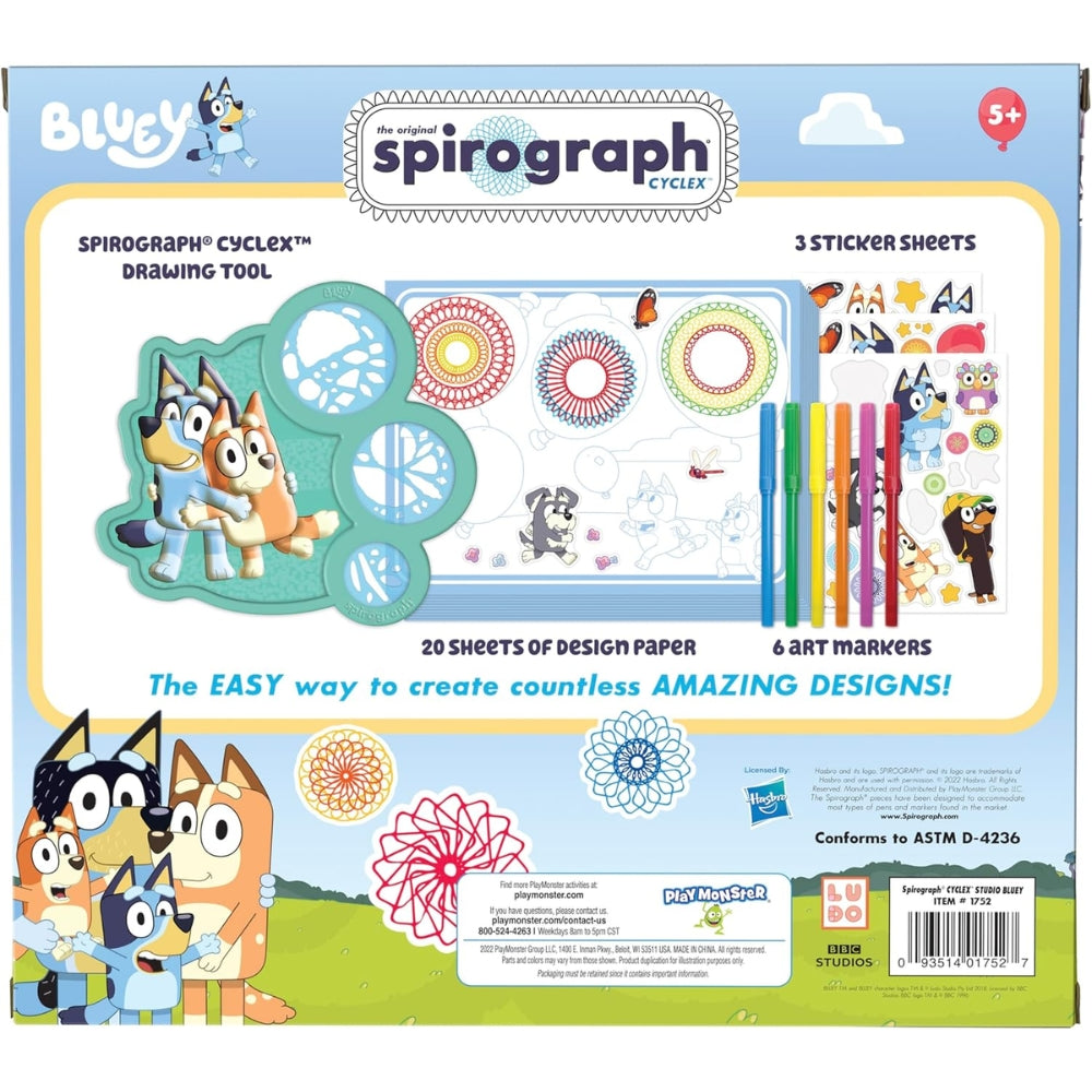 Spirograph Cyclex Bluey