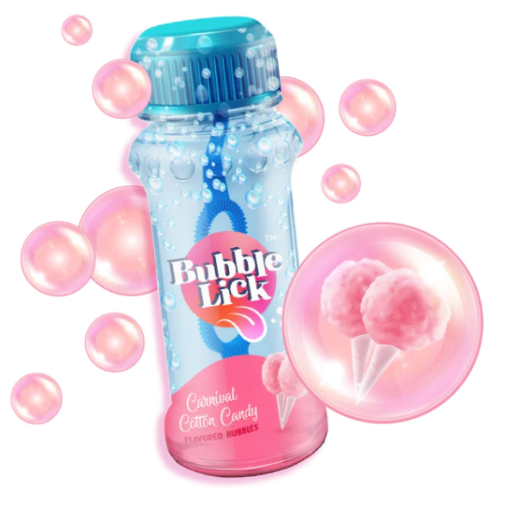 BubbleLick - Burbujas con Sabor Natural de Algodón de Azucar
