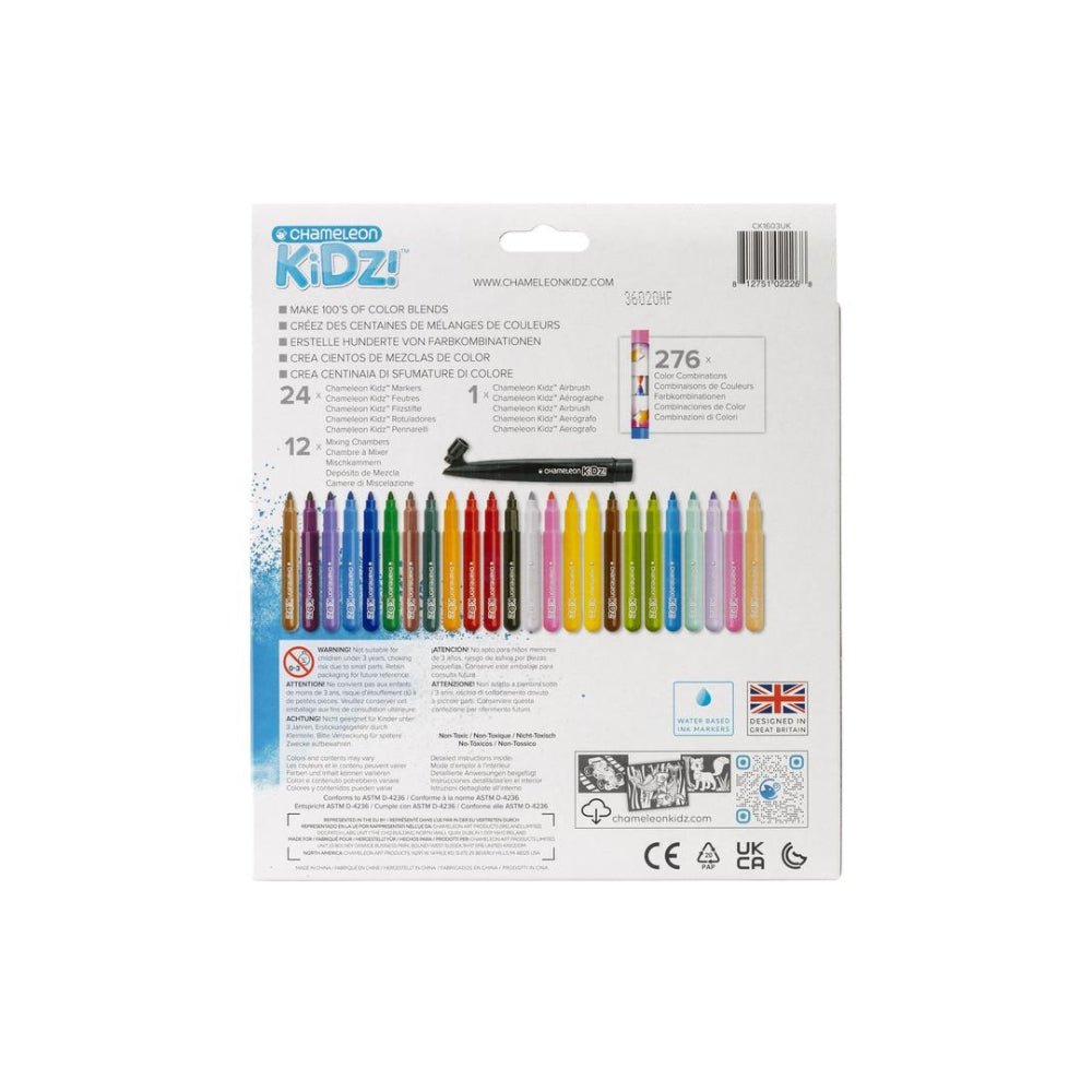 Set de Plumas y Pintura de Spray 24 - The Original Blendy Pens Blend & Spray 24 Markers