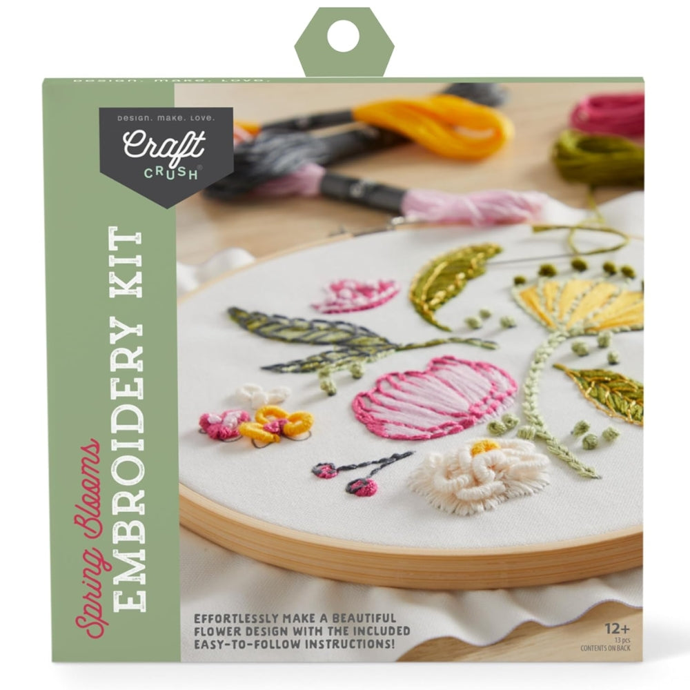 Craft Crush Spring Blooms Embroidery Kit