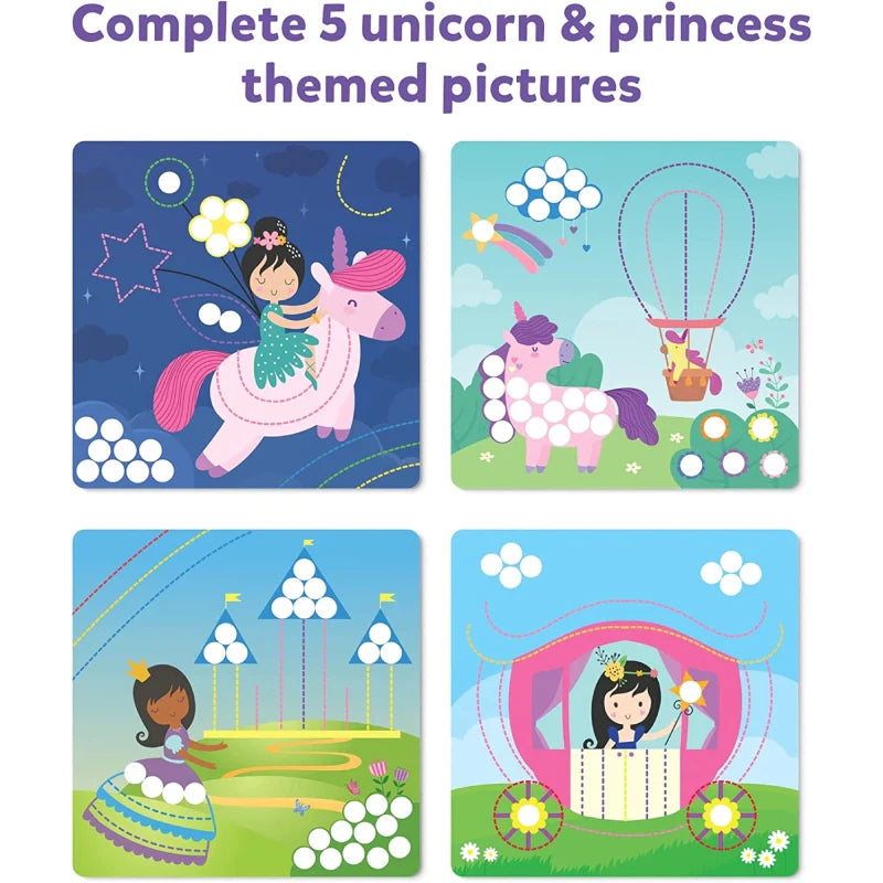 Dot it with Magnets Unicorn & Princess