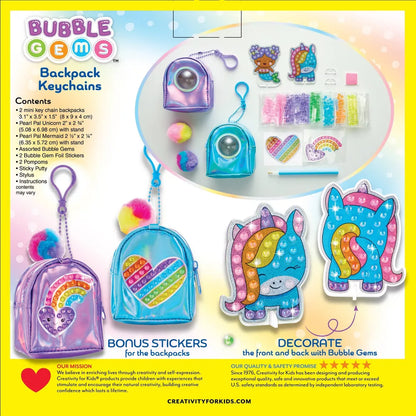 Bubble Gems™ Backpack Key Chains