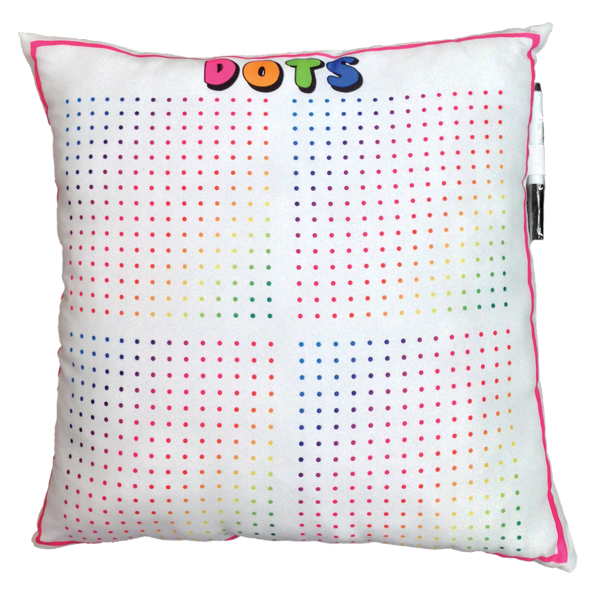 Almohada de Juegos de Mesa Hangman y Candy Dots