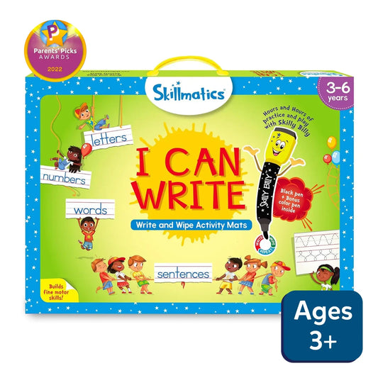 Write & Wipe - I can Write (10 Mats) - Puedo Escribir 10 Mats de Actividades