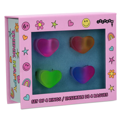 Set de 4 Anillos Ombre