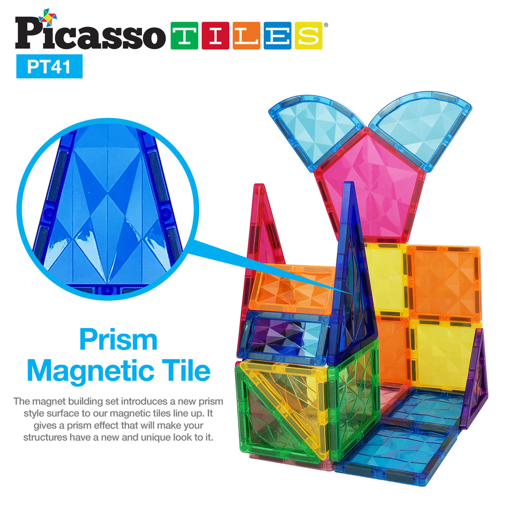 Bloques Magnéticos - Set de 41 Piezas de Prisma