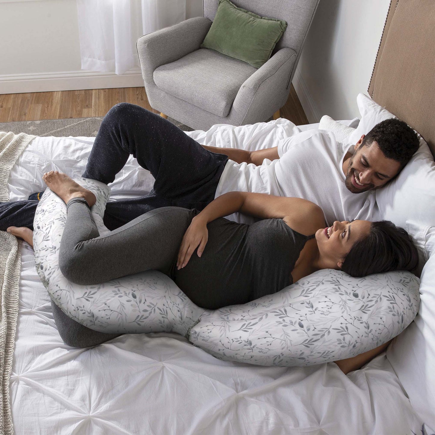Total Body Pillow - Almohada de Cuerpo Completo para Embarazo
