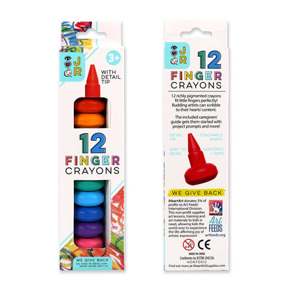 Paquete de 12 Crayones de Dedo