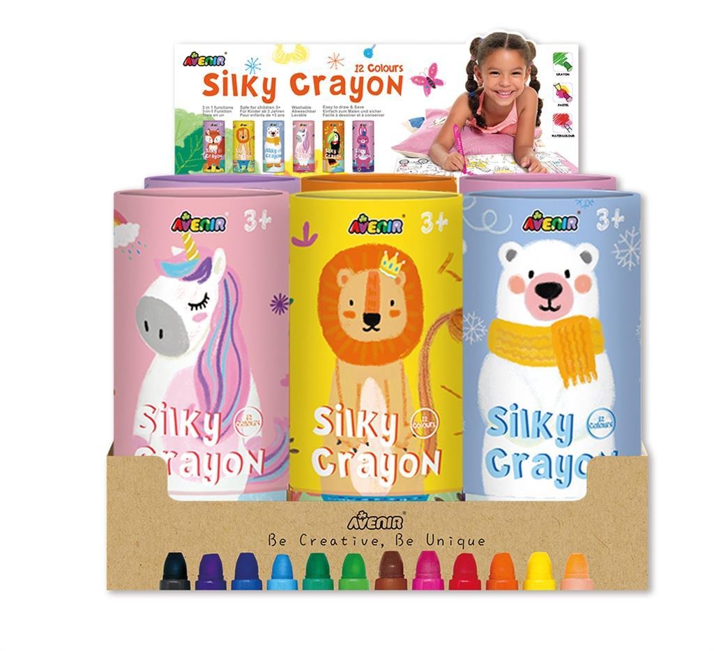 Crayones "Silky" + Poster