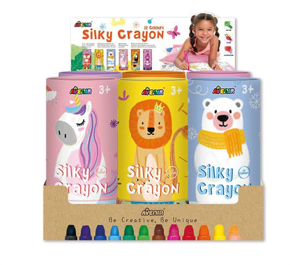 Crayones "Silky" + Poster