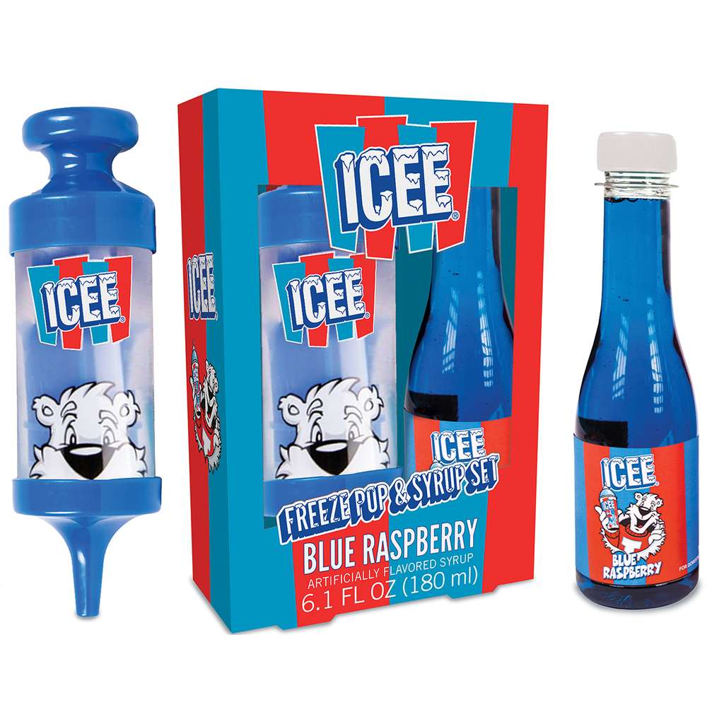 Set de Paletas de Icee con Sirope de Raspberry Azul