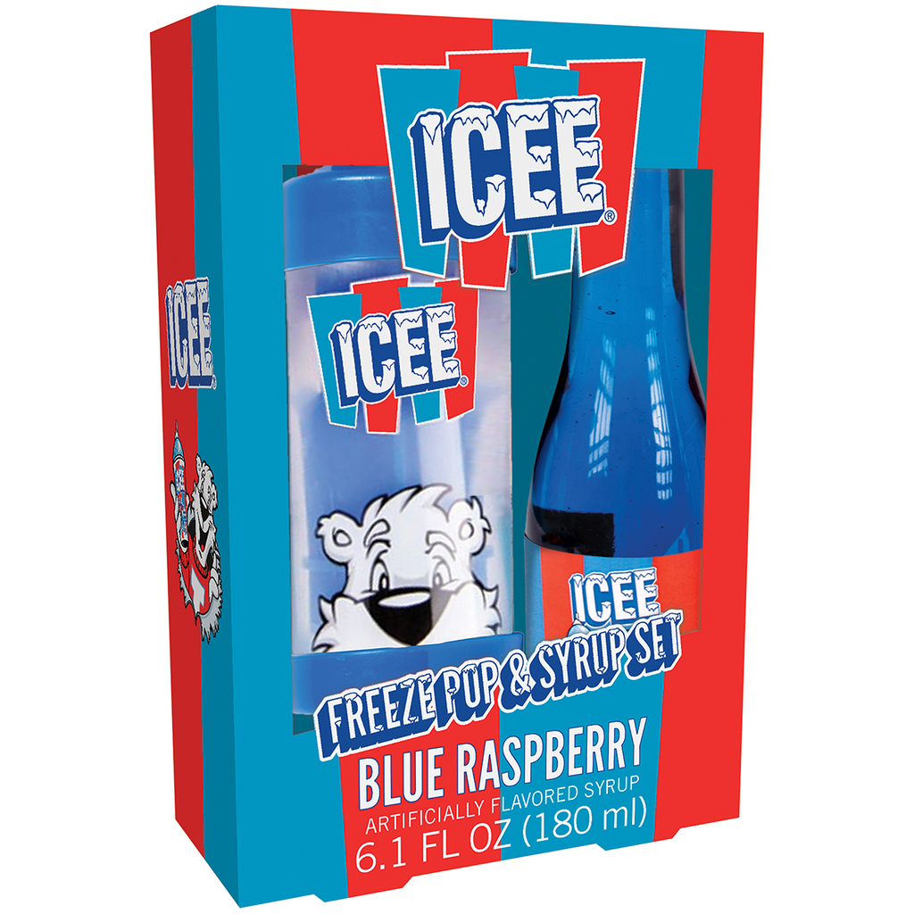 Set de Paletas de Icee con Sirope de Raspberry Azul